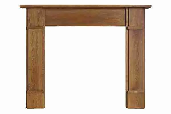 Flat Victorian Wooden Mantelpiece