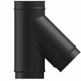Vitreluxe VT 45 Degree Tee Matt Black Pipe