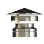 Standard Cowl With Rain Shield HT-S Stainless Steel Pipe