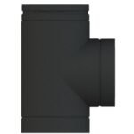 90 Degree Tee HT-S Powder Coated Matt Black Pipe