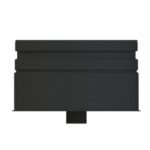 Drain Tee Cap HT-S Powder Coated Matt Black Pipe