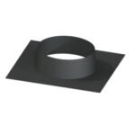 Flat Roof Plate HT-S Powder Coated Matt Black Pipe