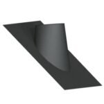 25 - 45 Degree Angled Roof Plate HT-S Powder Coated Matt Black Pipe