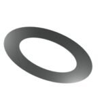 Round 45 Degree Trim Plate HT-S Powder Coated Matt Black Pipe