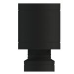 Anti Down Draught Cowl HT-S Powder Coated Matt Black Pipe