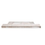 Gallery Collection Iced Grey Tiled Hearth and Chamber Insert