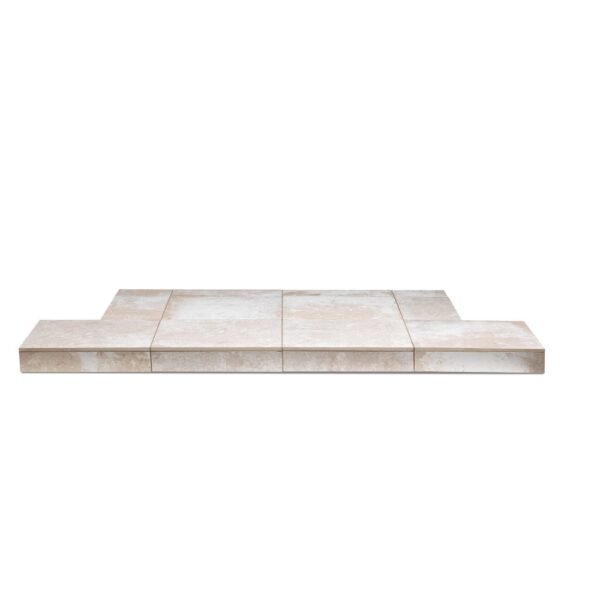 Gallery Collection Iced Grey Tiled Hearth and Chamber Insert